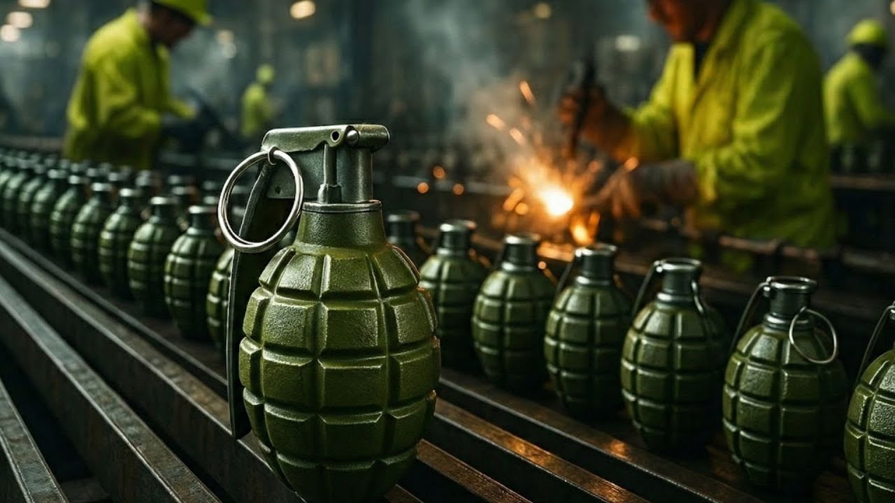 Inside the Grenade Factory: From Metal Cast to Battlefield Detonator (FULL PROCESS)