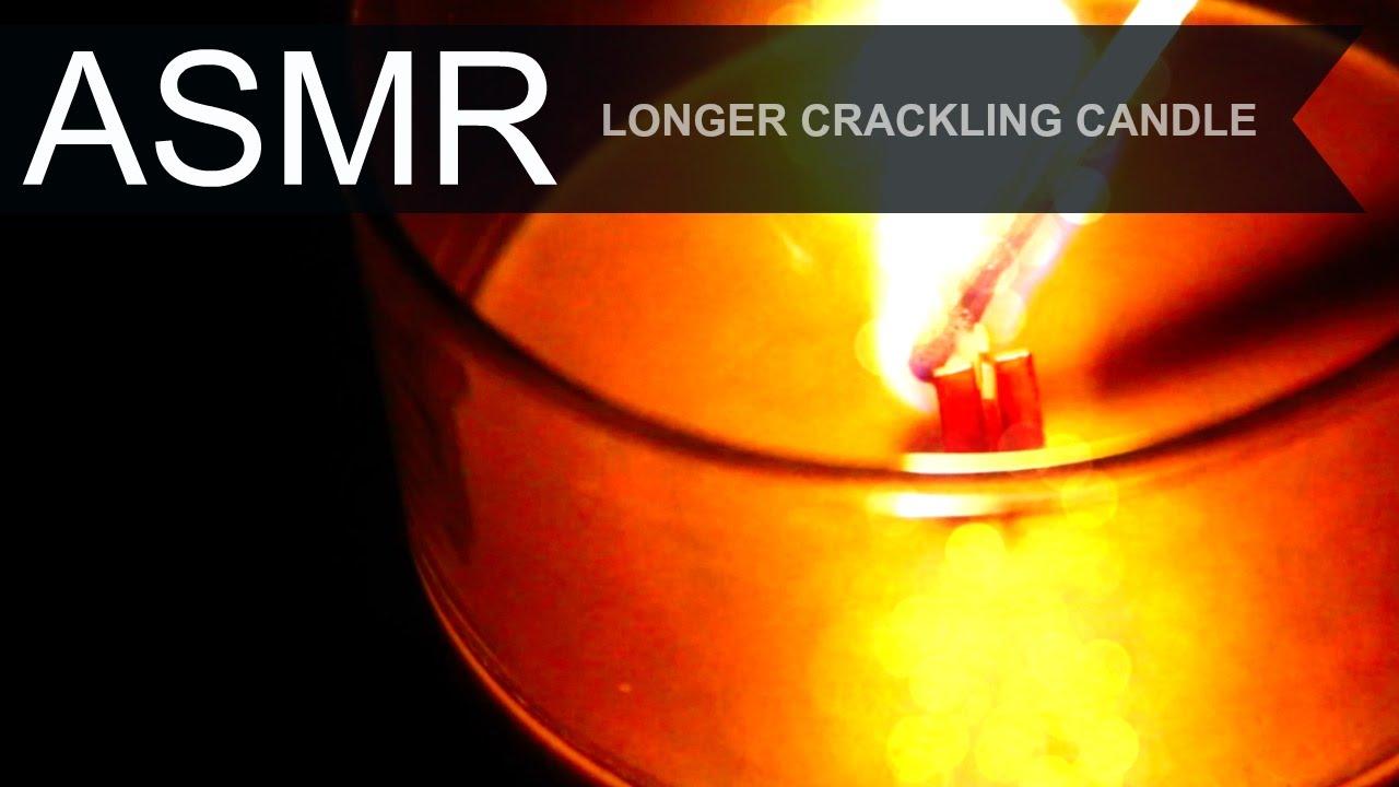 ASMR / Longer Crackling Candle / No Talking