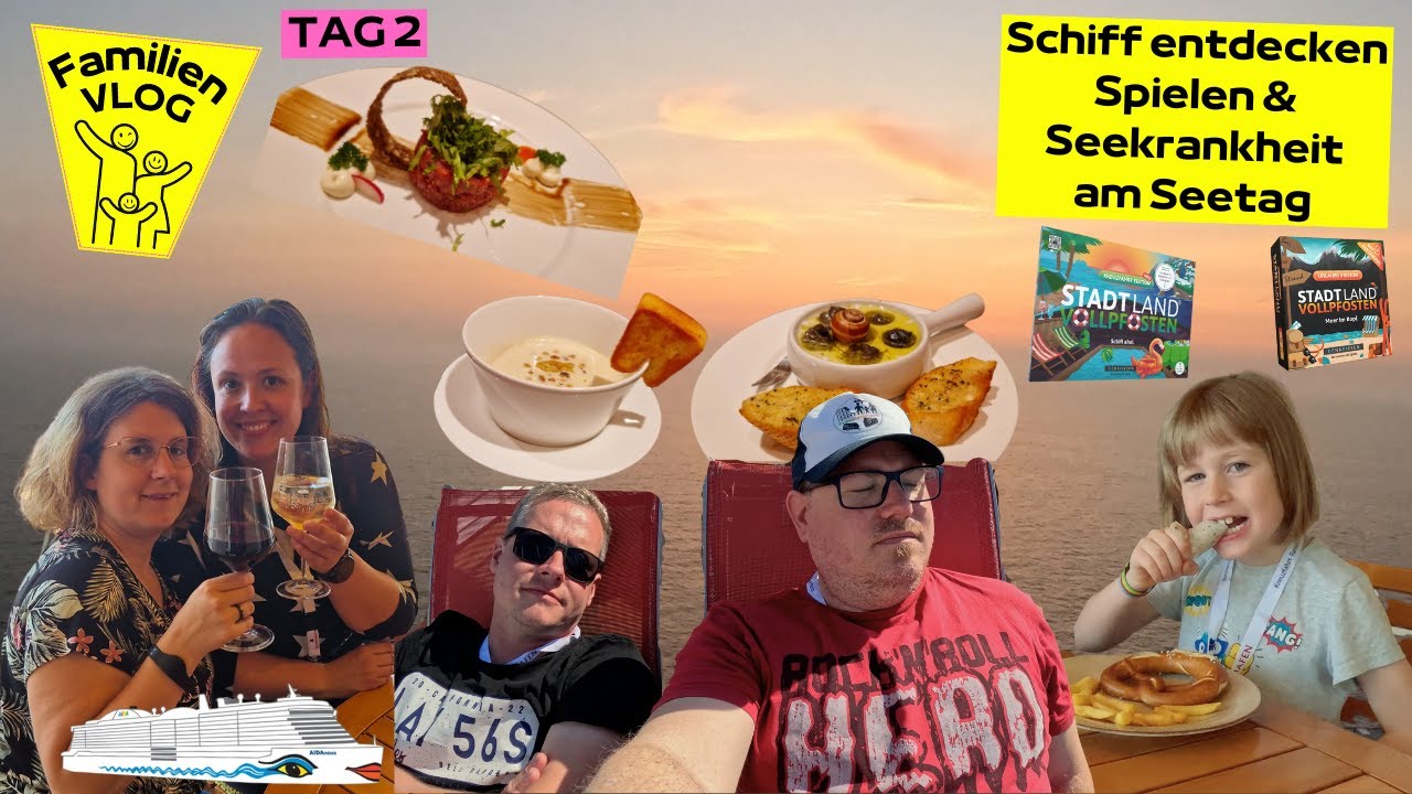 Schiff erkunden & Seekrankheit am traumhaften SEETAG | AIDA Nova Norwegen | Tag 2