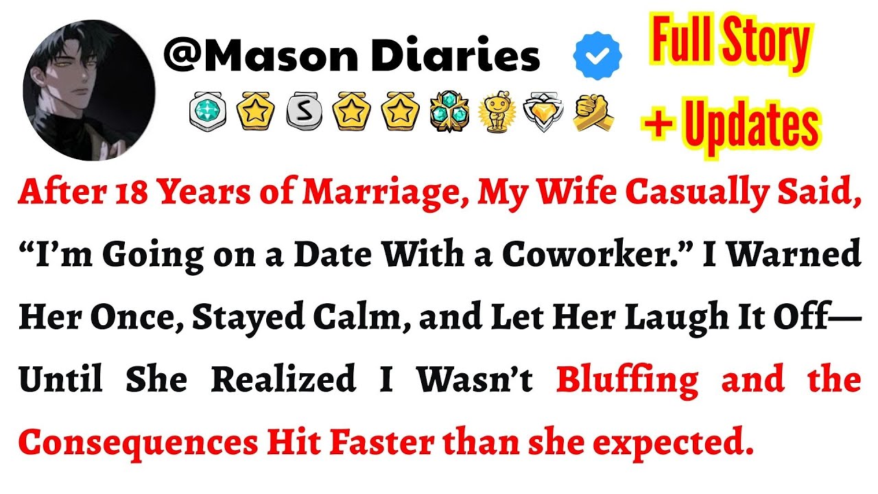 After 18 Years of Marriage, My Wife Casually Said, “I’m Going on a Date With a Coworker.” I Warned