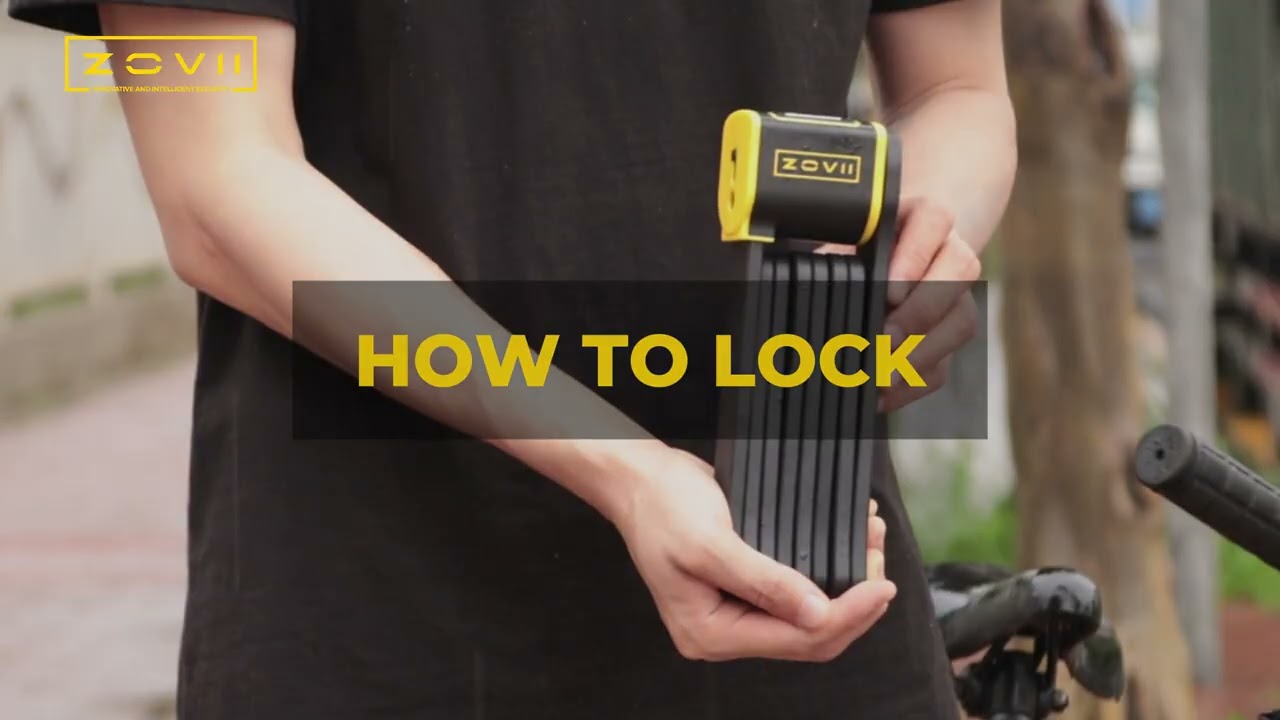[ZOVII - ZFL001 Alarm Folding Lock] Product Overview