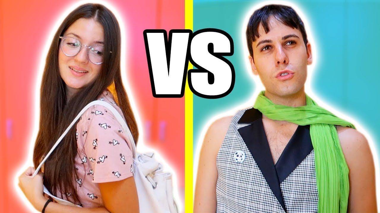 MASCHI VS FEMMINE - VESTITI PER LA SCUOLA!