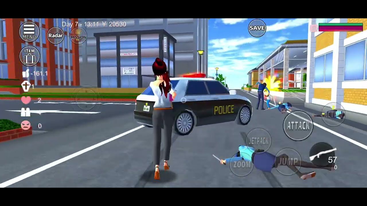 Police Chase After Car Upgrade 😲 Sakura School Simulator