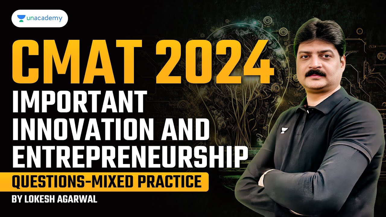 CMAT 2024 Important Innovation & Entrepreneurship | Questions-Mixed Practice | Lokesh Agarwal