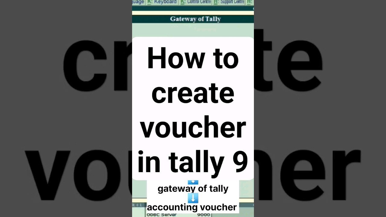 How to create voucher in Tally prime | tally accounting voucher entry | tally erp 9 #shorts #tally