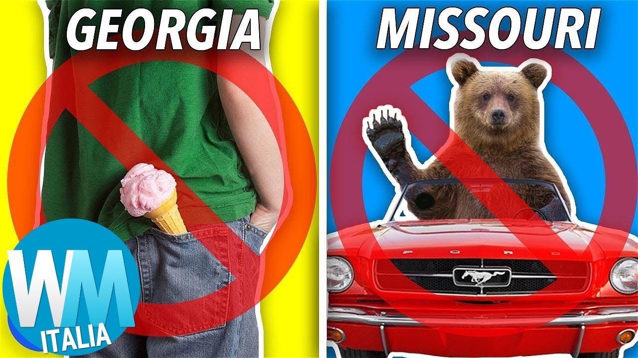 Top 10 COSE pi&ugrave; FOLLI ILLEGALI SOLO negli USA!