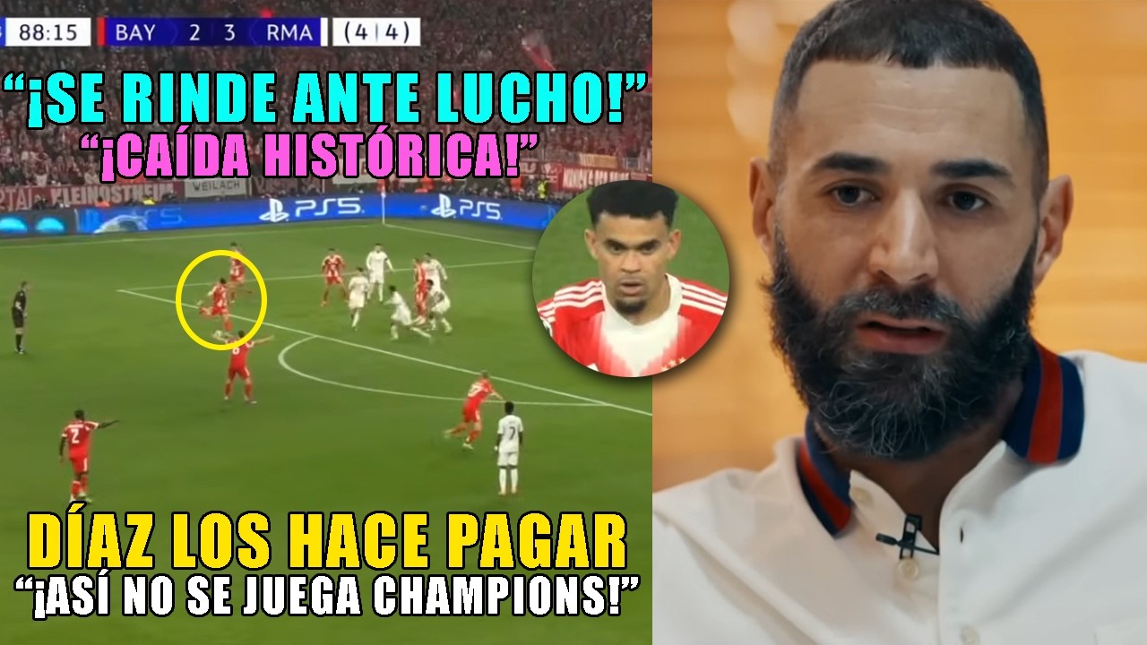 Karim Benzema NO SE AGUANTA y SE RINDE ante LUIS D&Iacute;AZ tras MARCAR GOL EPICO al REAL MADRID