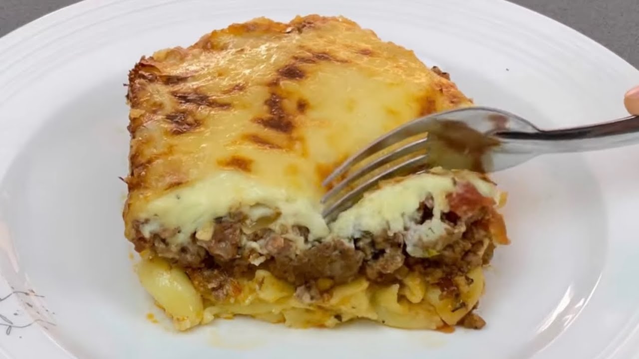 ENCORE MIEUX QUE LE GRATIN ! LE PASTICCIO 👩🏻‍🍳 Recette grecque à base de pâtes 🇬🇷