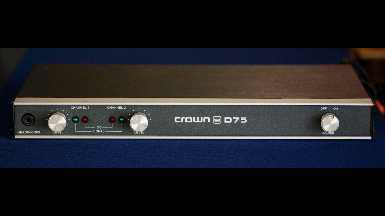 Crown D75 Power Amplifier: Vintage Audio Review Episode #163