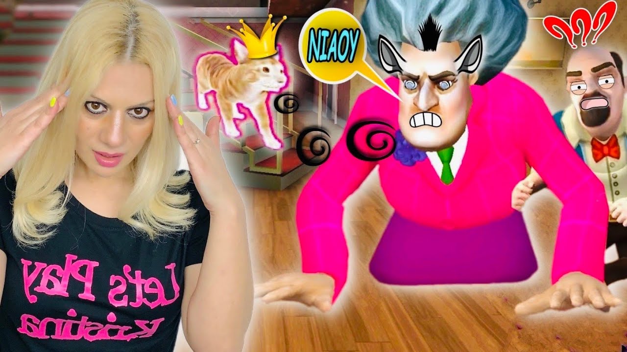 ΑΡΧΙΣΕ ΝΑ ΝΙΑΟΥΡΙΖΕΙ Η SCARY TEACHER 3D CHAPTER 4 Let's Play Kristina @KristinaEkouft