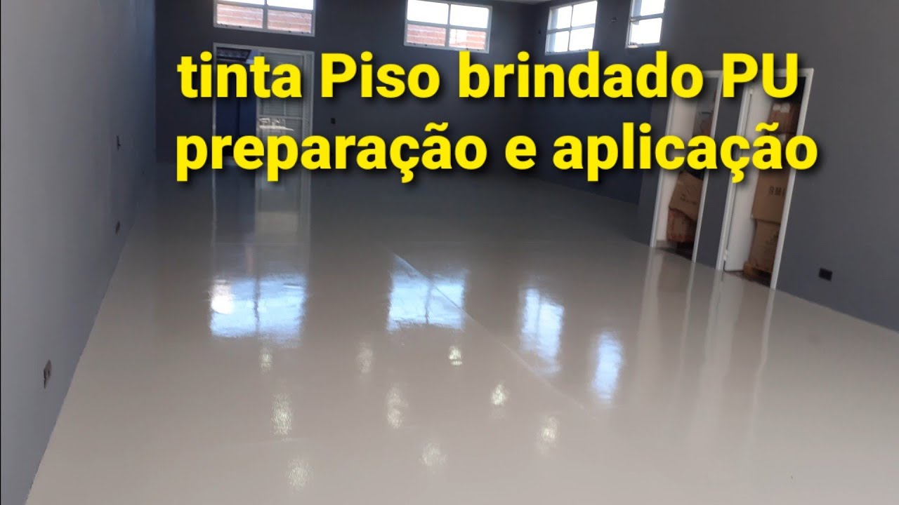 Pintura  PU Piso blindado  passo a passo ,preparação e aplicação.