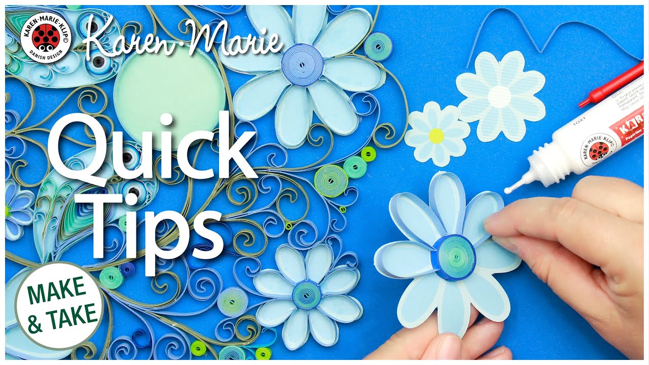💙 On Edge Quilling Mega Flower | QuickTips | Make & Take 1