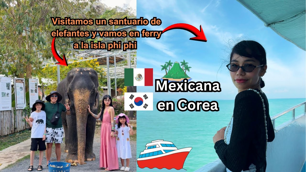 CUMPLÍ MI SUEÑO DE VER ELEFANTES EN TAILANDIA | Mariel en Corea VLOG #210