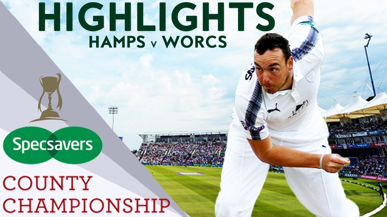 Kyle Abbott Stars With Bat And Ball: Hamps v Worcs - County Championship 2018 Highlights