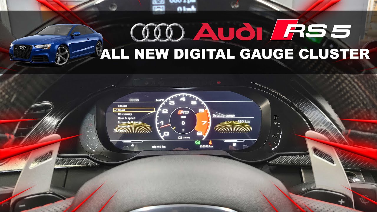 UPGRADING The New OEM Fit Digital Dashboard Gauge Cluster for AUDI A4 S4 RS4 A5 S5 RS5 | 4x4Shop.ca