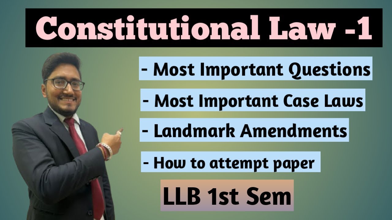 Constitutional law -1 llb 1st sem