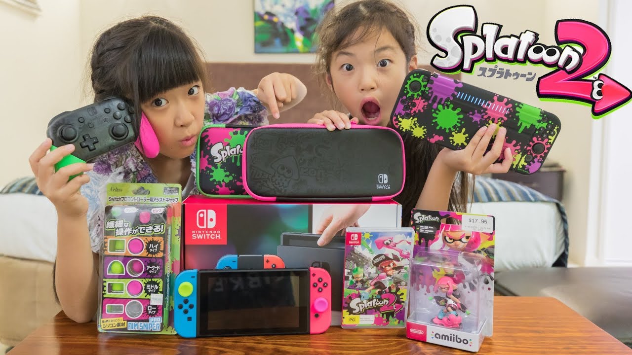 switchとスプラトゥーン2のアイテムをいろいろ買いました！