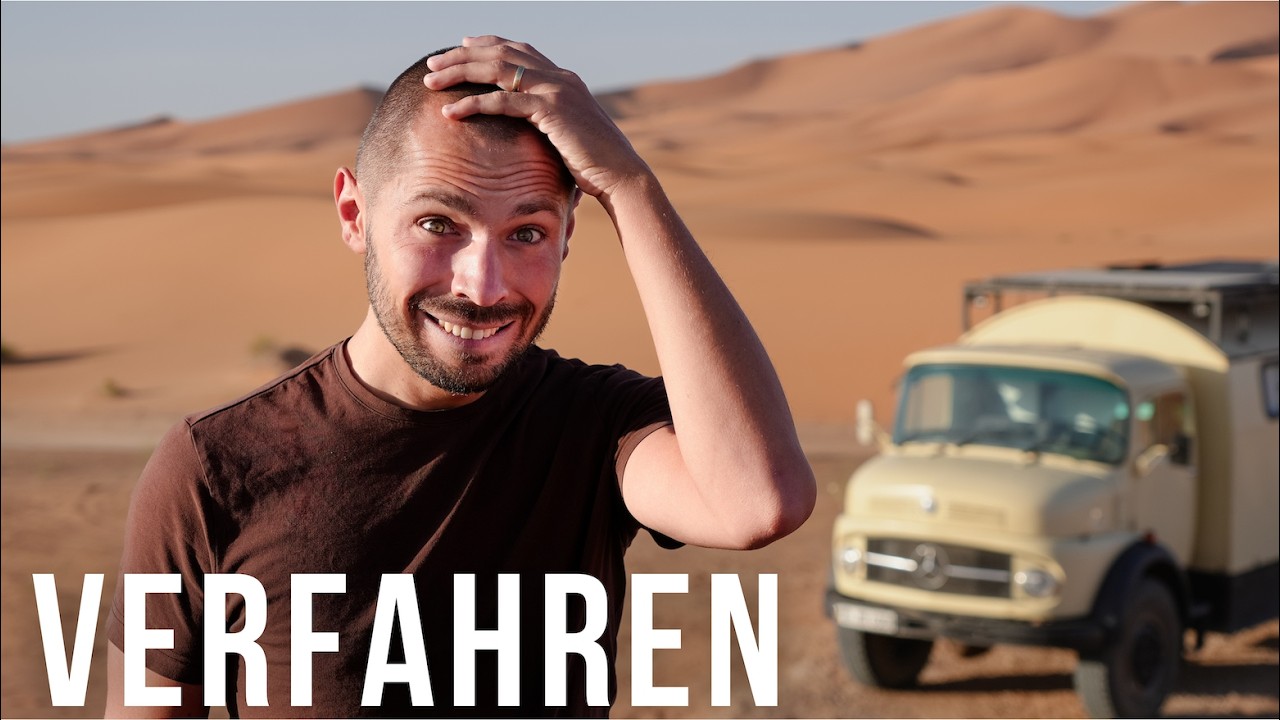In der Wüste falsch abgebogen 🇲🇦 Vanlife Marokko