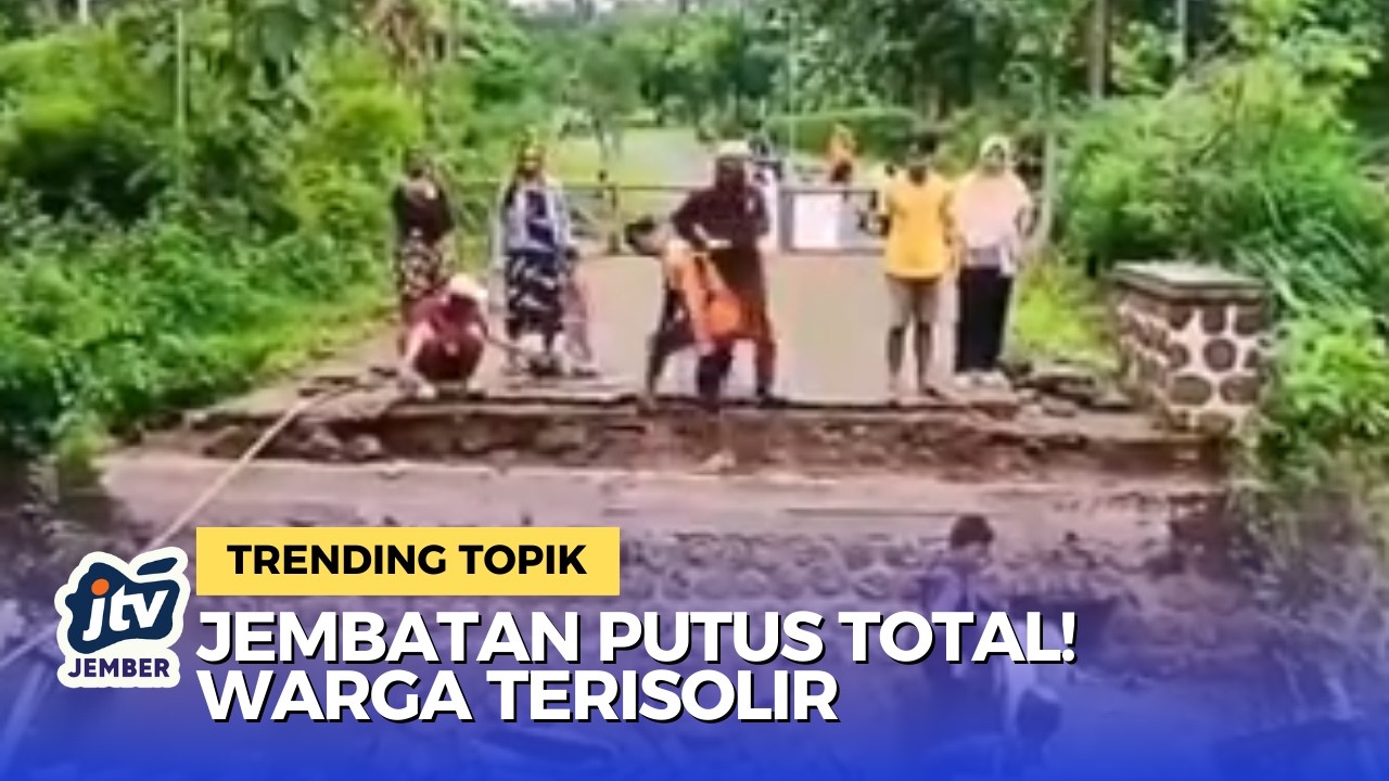 Jembatan Ambrol Diterjang Banjir, Akses Sekolah & Desa Terputus!