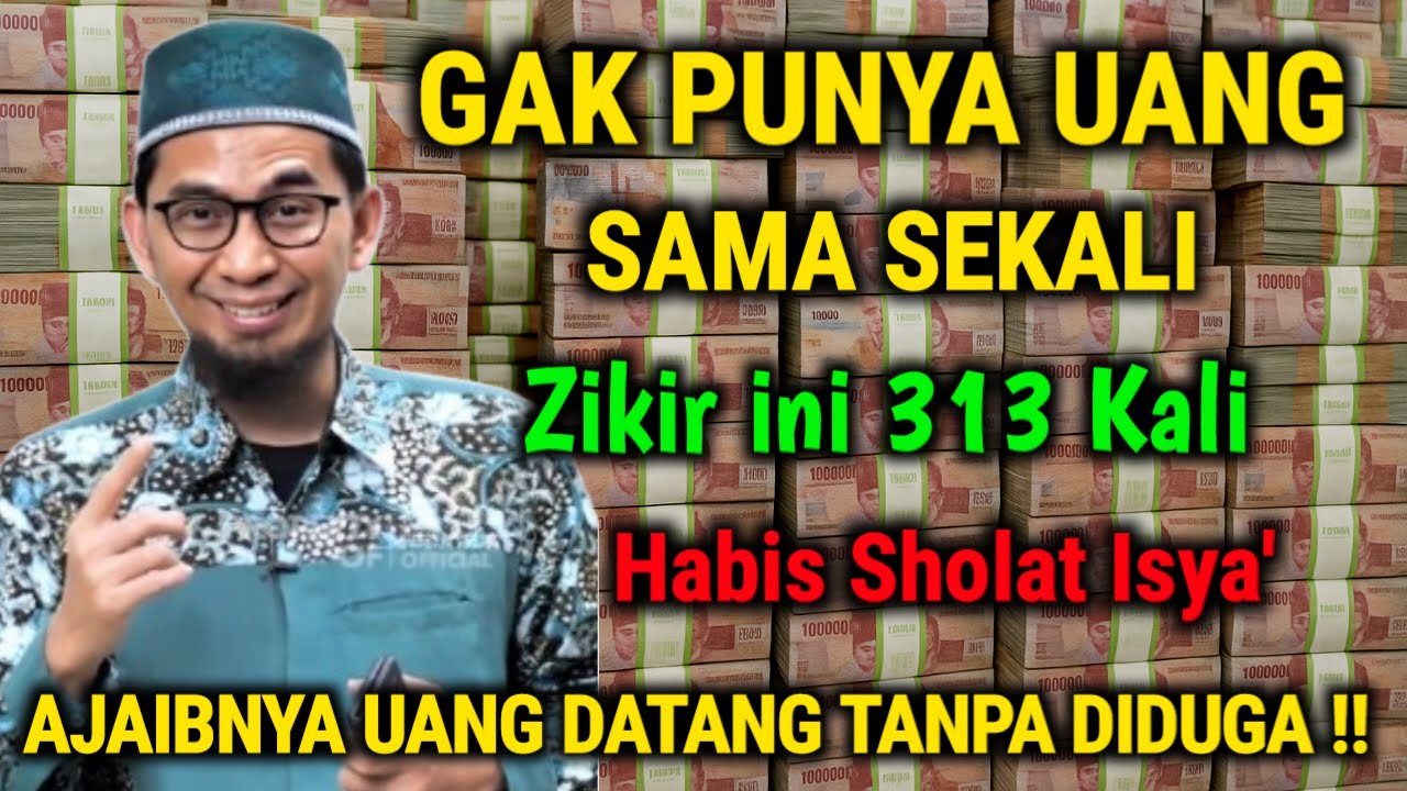 ALLAH KIRIM 100 MILIAR! Amalkan Zikir Ini 313x Setelah Isya, Rezeki Deras Tak Terbendung