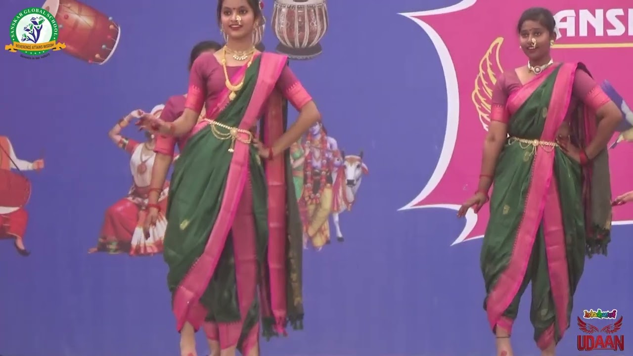 Marathi Dance || Annual Function Celebration 2024-25 || Part-18 ||  Sanskar Global School  Gauriganj