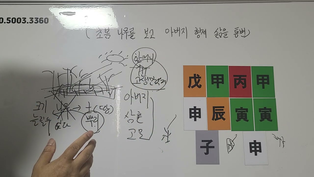 초봄 나무를 보고 아버지 형제 삶을 통변한다.