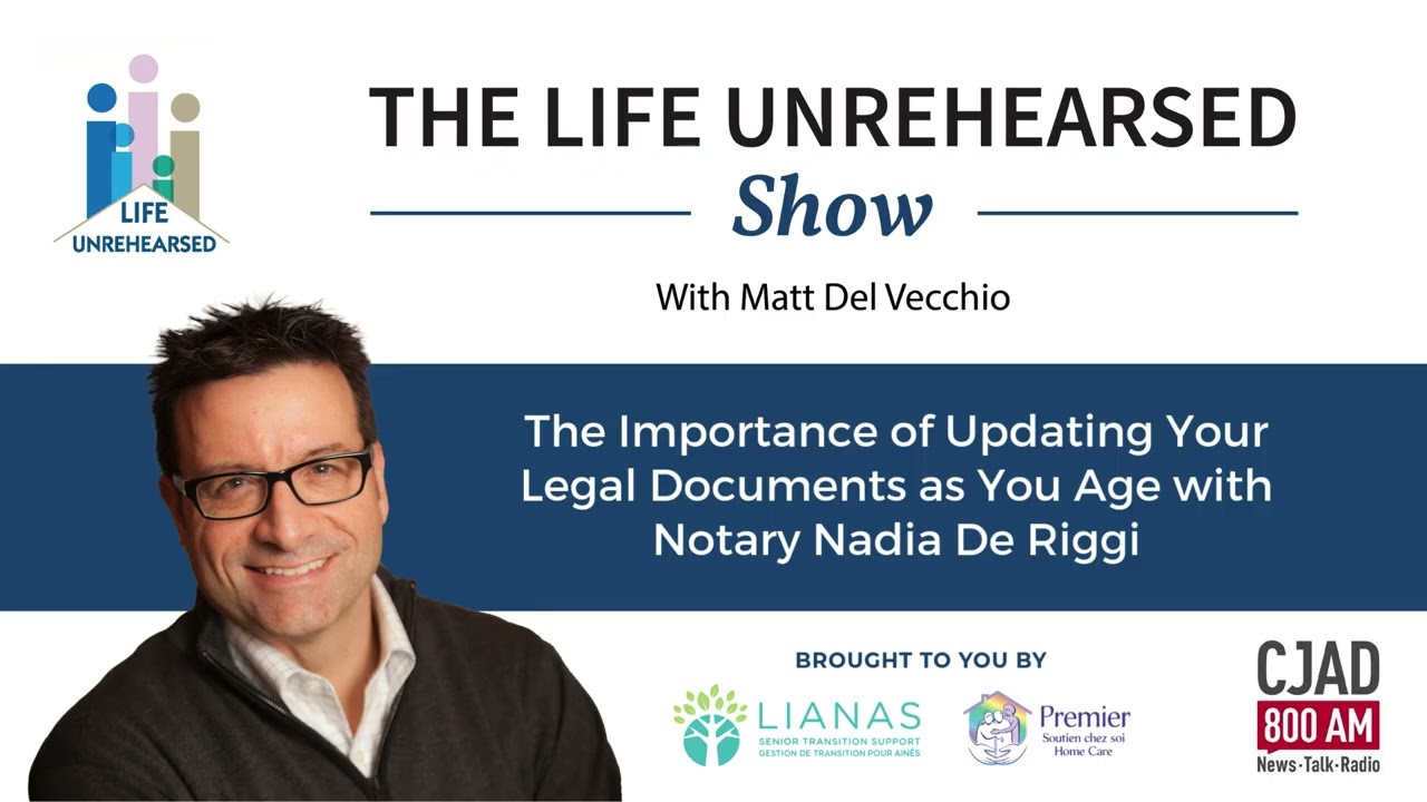 The Importance of Updating Your Legal Documents as You Age with Notary Nadia De Riggi