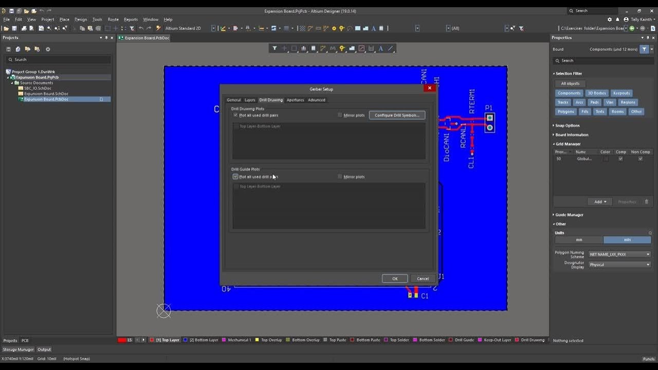 (9) Generating Fabrication Files - Altium Designer