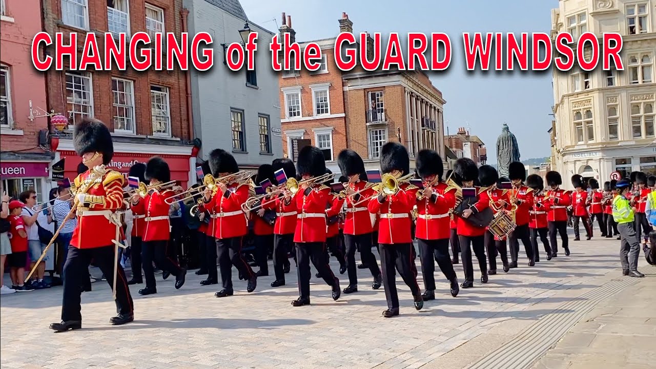 WINDSOR CASTLE GUARD 1st Battalion Welsh Guards with Band of the Scots Guards NEW💂‍♀️ #royalguard