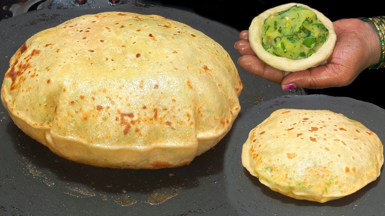 ಉಬ್ಬಿ ಬರುವಂತೆ ಆಲೂ ಪರೋಟ ಮಾಡುವ ವಿಧಾನ  / ಆಲೂ ಪರೋಟ / aloo Parotta recipe in Kannada / aloo paratha 