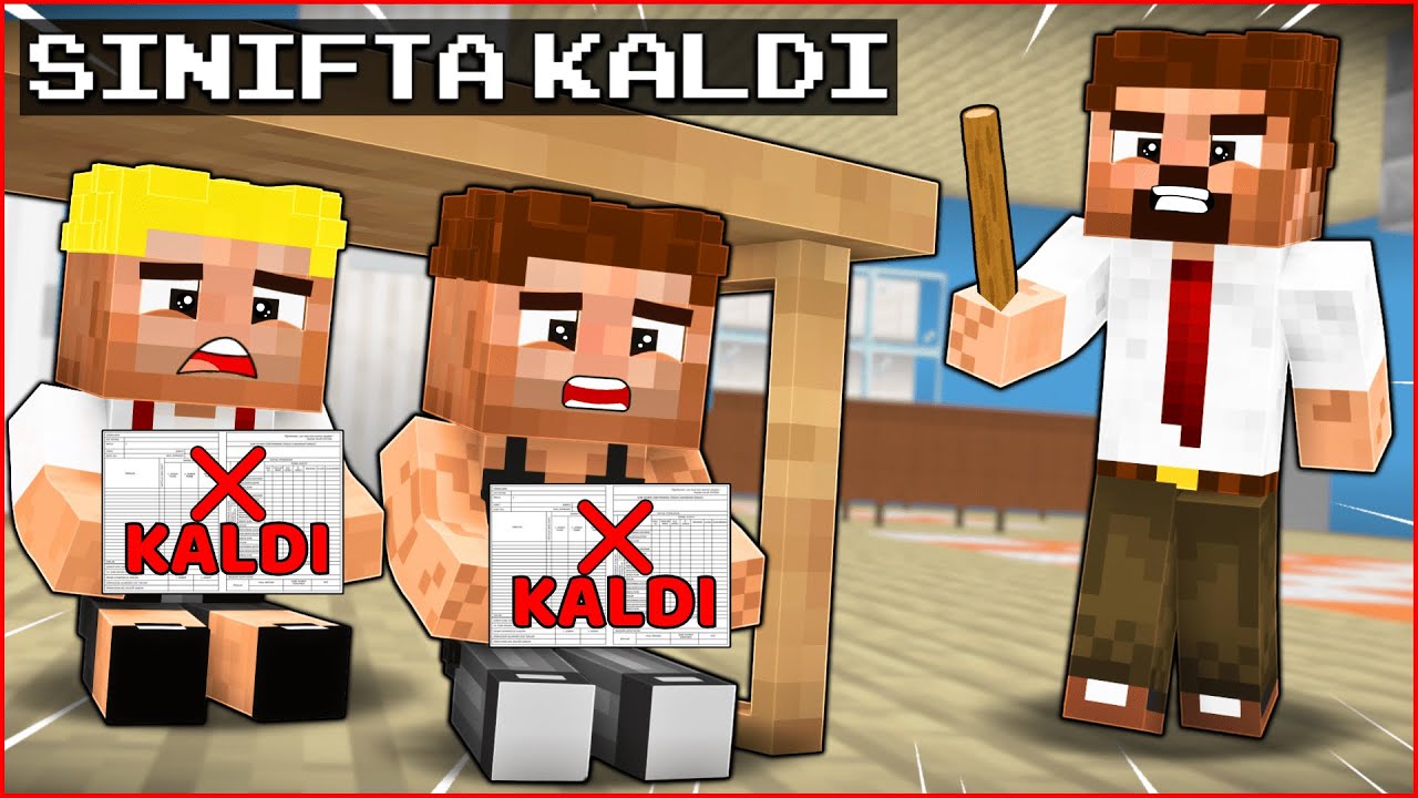 EFEKAN VE ALİ SINIFTA KALDI, ARDA ÇOK SİNİRLENDİ! 😱 - Minecraft