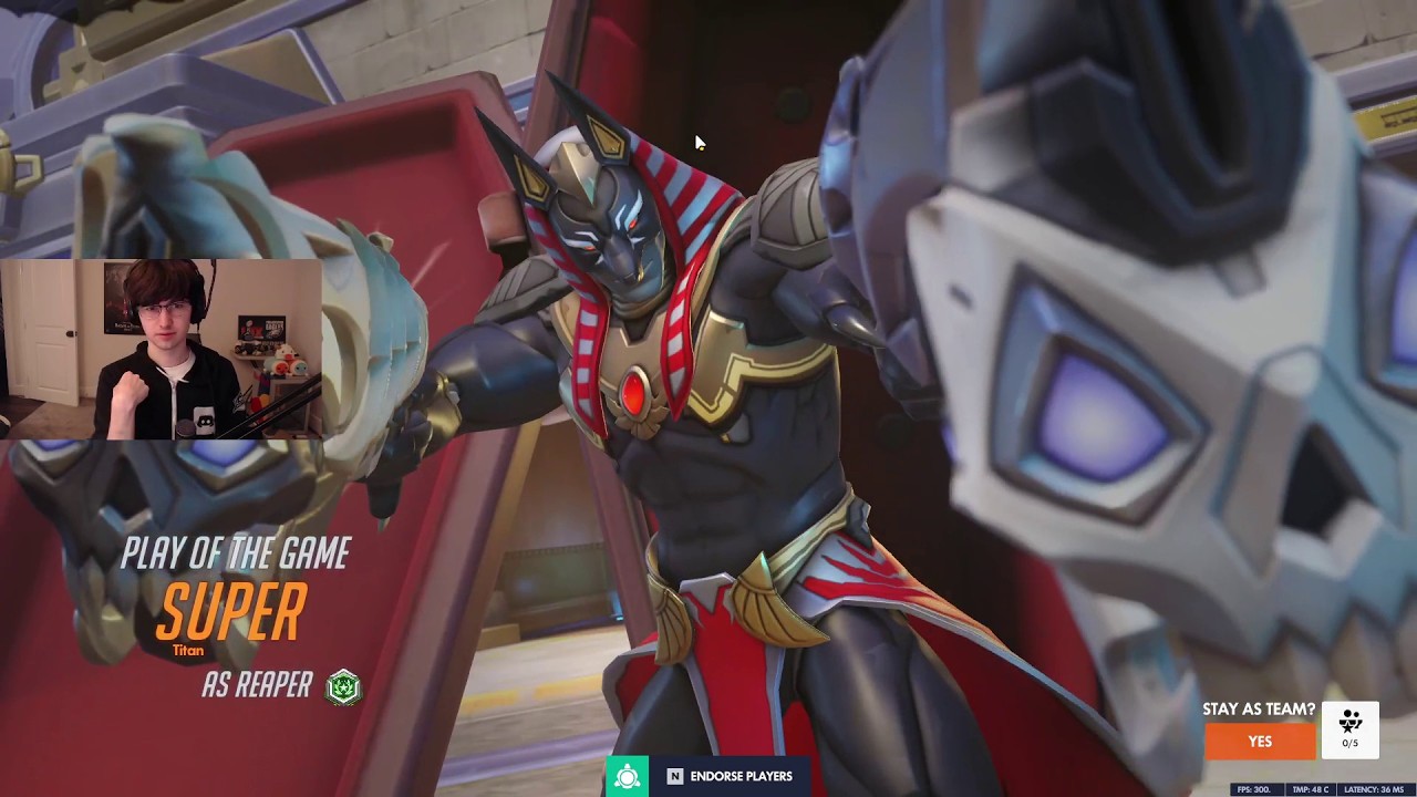 EPIC POTG! Supertf Top 500 Reaper Gameplay - Overwatch season 1