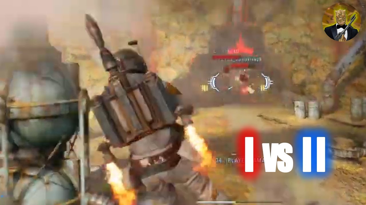 Battlefront 2 | Boba Fett vs Lando & Chewbacca | Hero Showdown 1v2 - Kessel