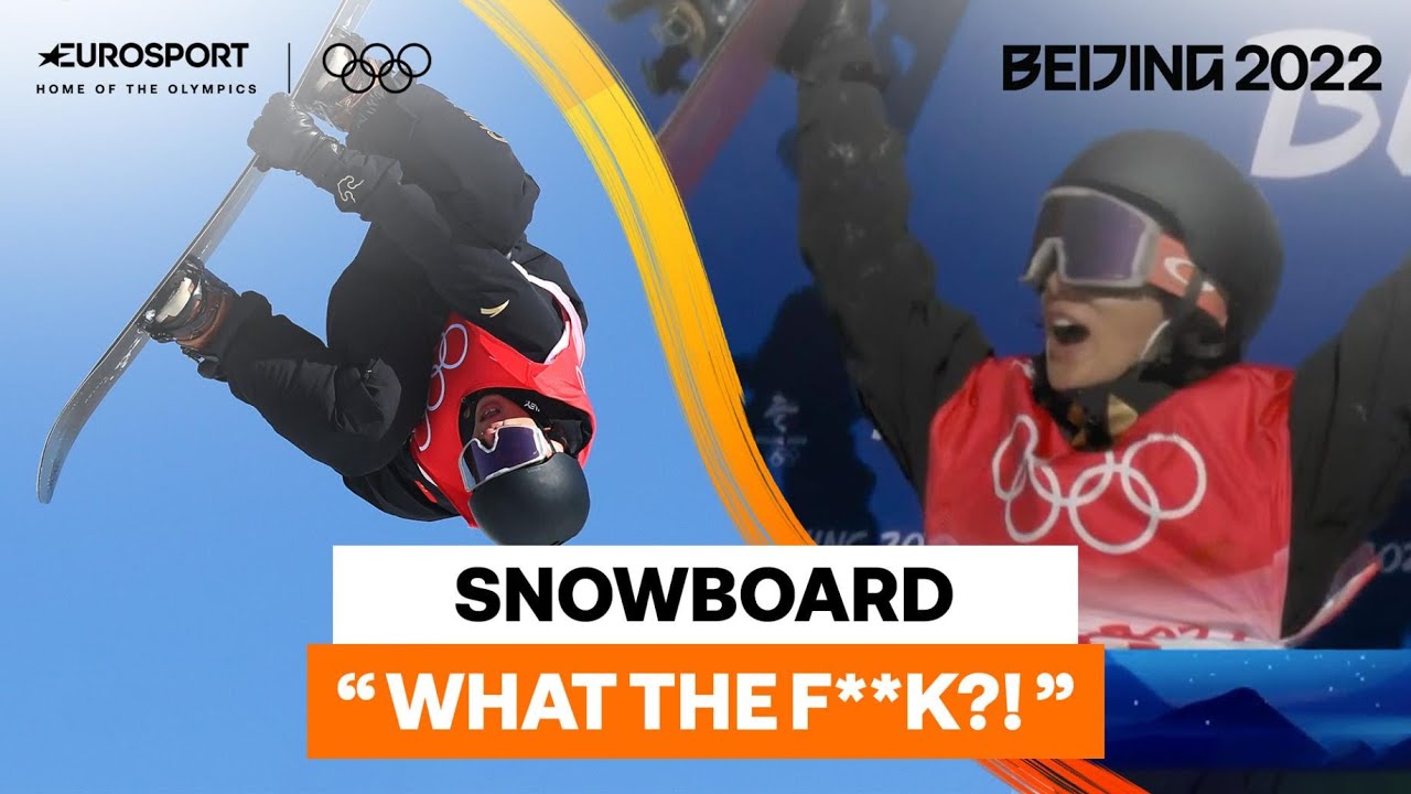 Teenager Su Yiming's hilarious reaction after stunning Snowboarding run | 2022 Winter Olympics
