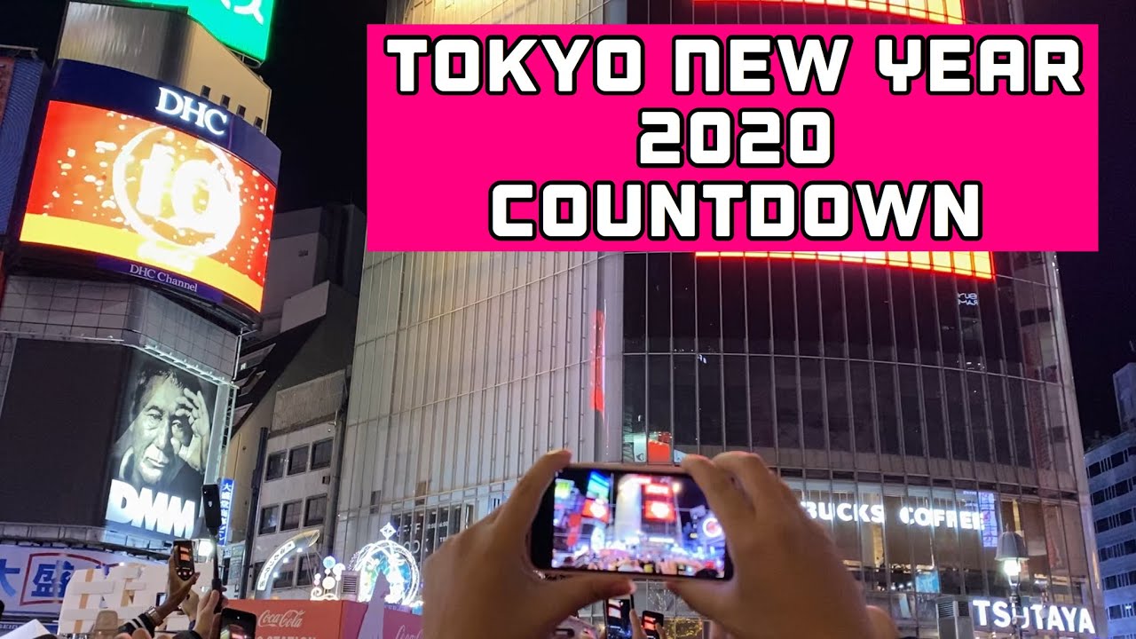 New Year Countdown 2020 in Shibuya Crossing Japan