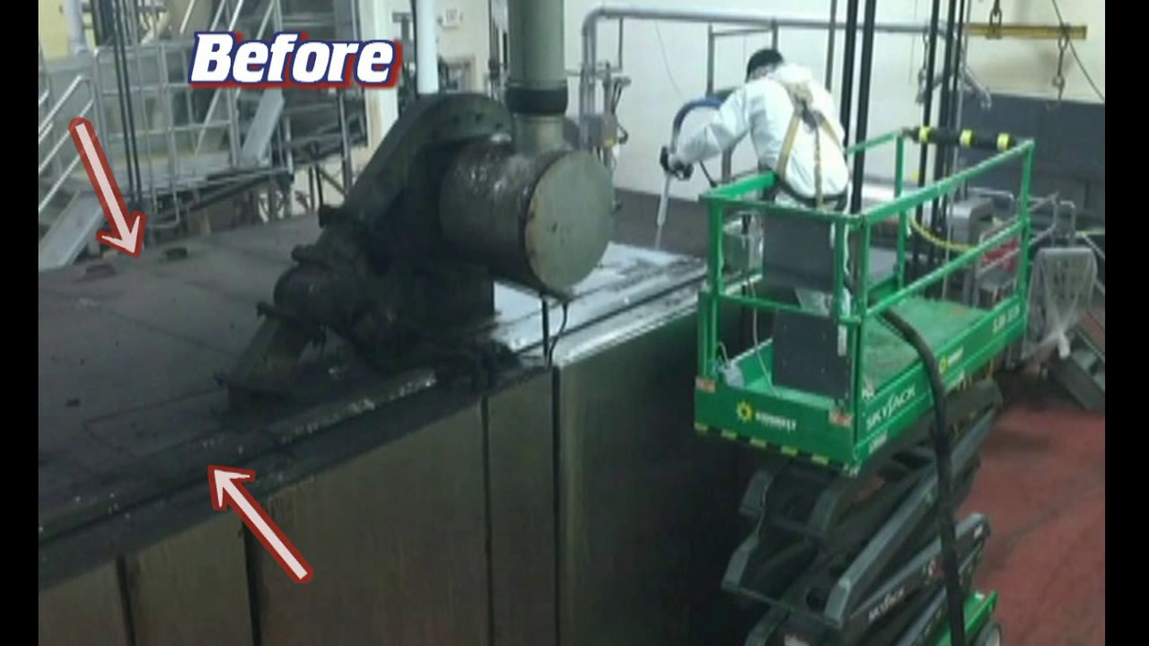 Dry Ice Cleaning Food Processing Plant Oven