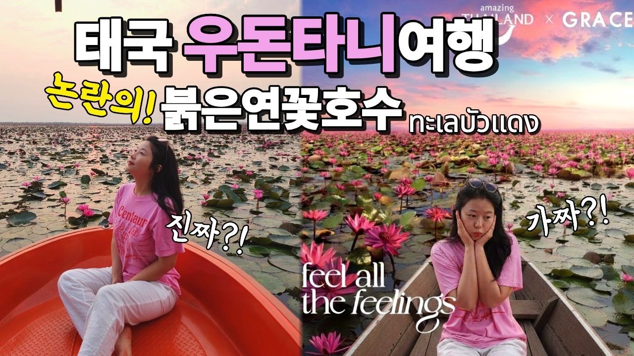 🇹🇭논란의 탈래부아댕🪷태국 우돈타니여행 붉은연꽃호수 진짜를 찾아서🙏ทะเลบัวแดง | พุทธมหาเจดีย์หลวงตามหาบัว