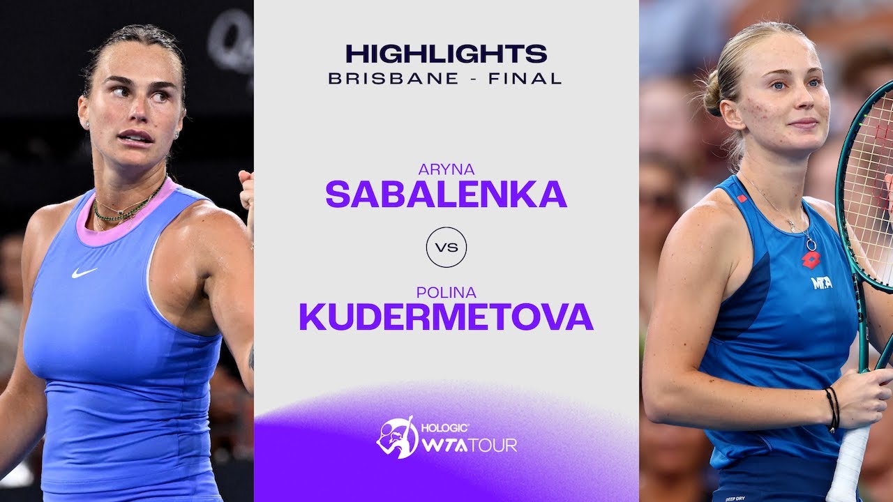 Арина Соболенко против Полины Кудерметовой | Финал Брисбена-2025 | Обзор матча WTA