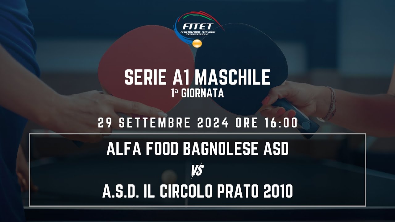 SERIE A1 M | ALFA FOOD BAGNOLESE ASD vs A.S.D. IL CIRCOLO PRATO 2010