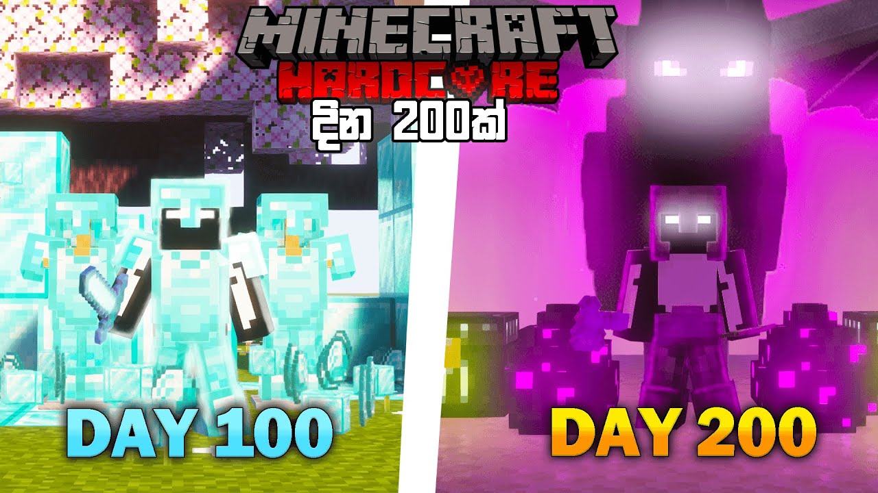 දින 200ක් | I Survived 200 Days In Minecraft Hardcore | Beat Ender Dragon | Sinhala #2