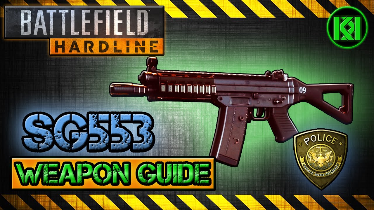 SG553 Review (Gameplay) Best Gun Setup | Battlefield Hardline Weapon Guide (BFH)