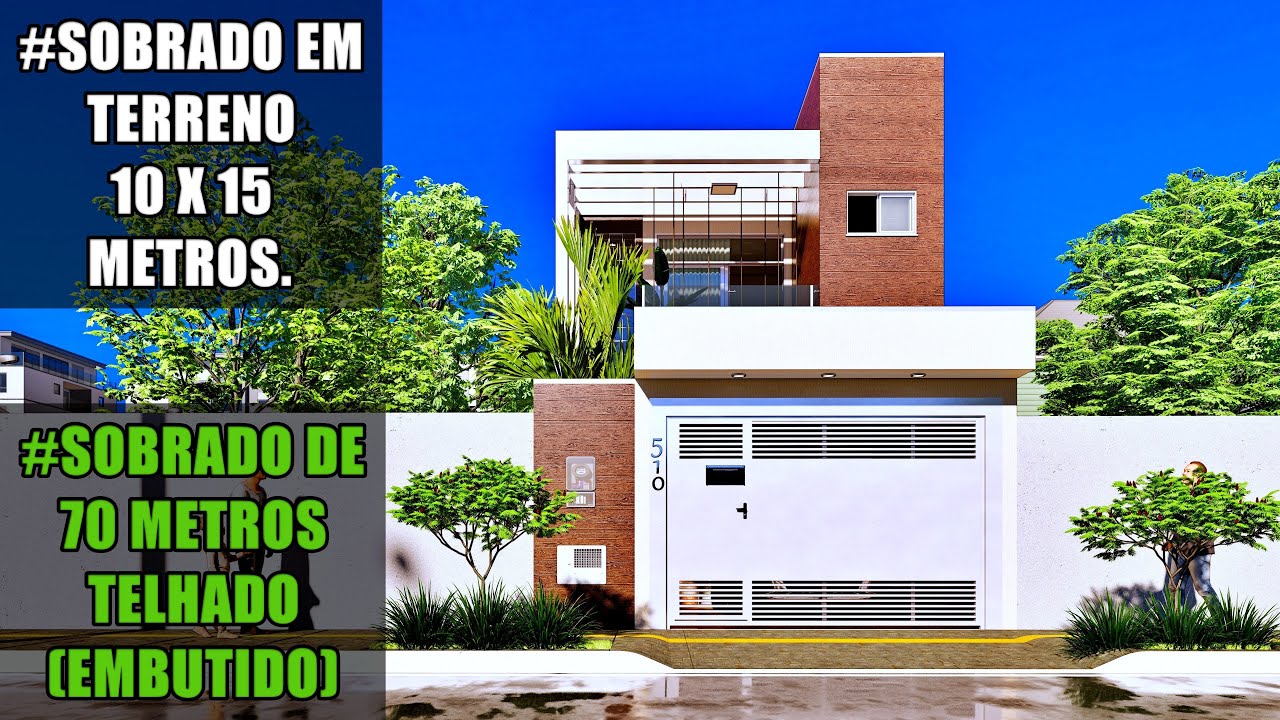 SOBRADO PEQUENO E MODERNO DE 70 METROS/ TERRENO 5X12 METROS/SOBRADO GEMINADO/SOBRADO 5X12.