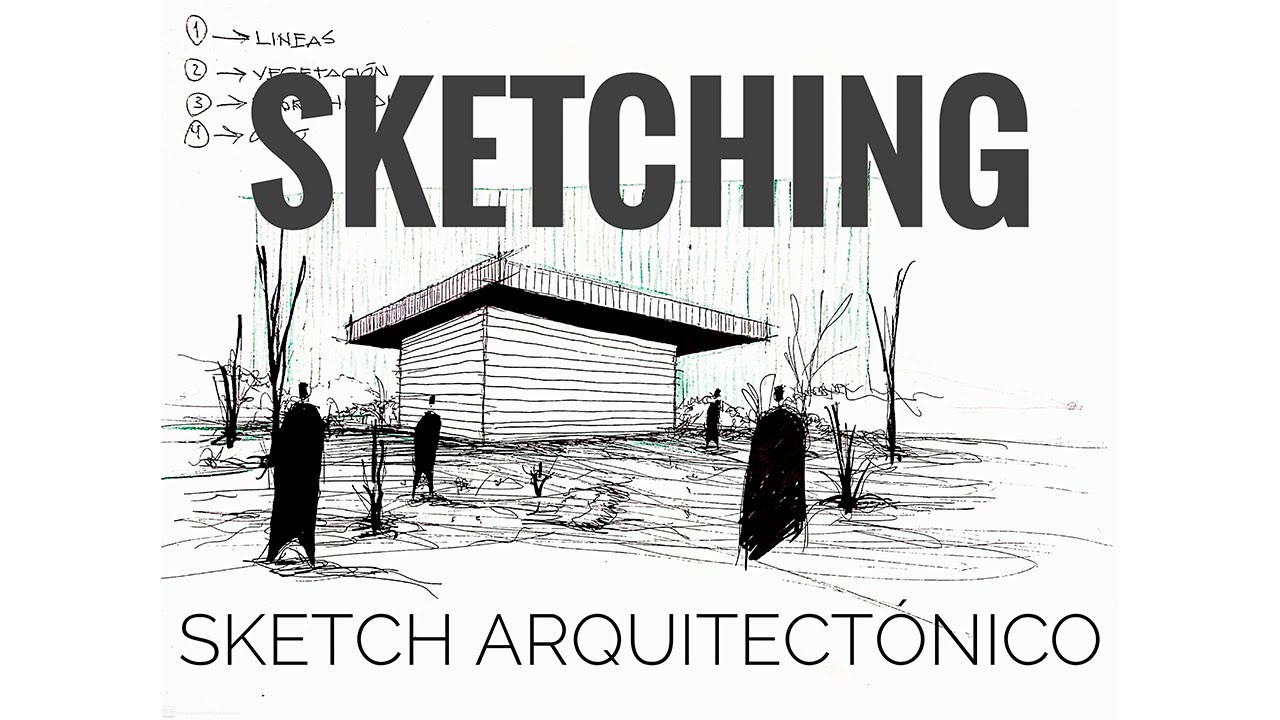 Cómo AMBIENTAR un dibujo arquitectónico | Boceto | Arquitectura