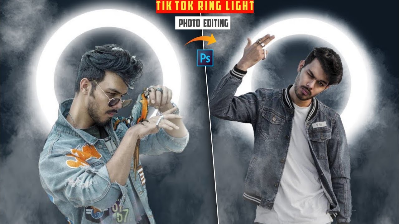 TikTok Ring Light Photo Editing | Photoshop Editing Tutorial | Smoke Ring Photo Editing |IMRAN EDITX
