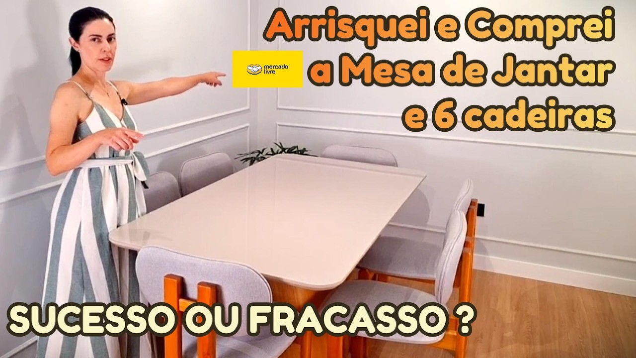 MESA DE JANTAR, Te ajudo em 4 Passos Simples na sua escolha.