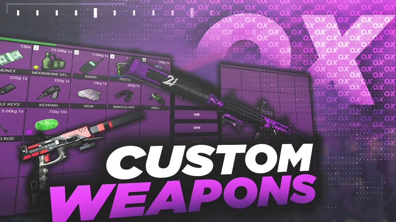 Ox Inventory - Add Custom Weapons | 2025