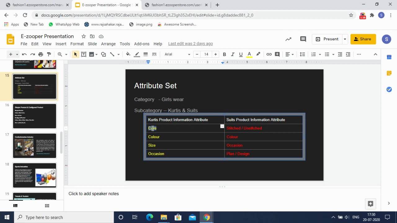 What is Product Attribute Set?