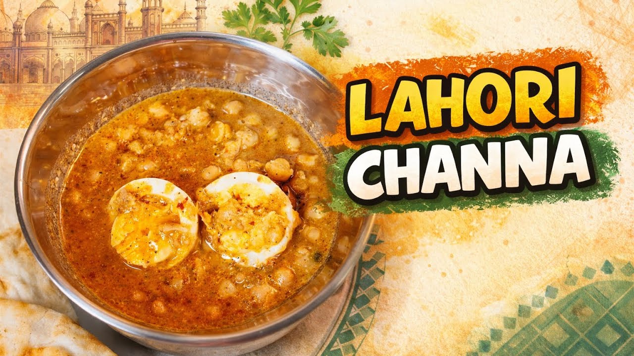 Lahori Channa Street Food Style Recipe (Special Chickpeas Chikar Cholay)