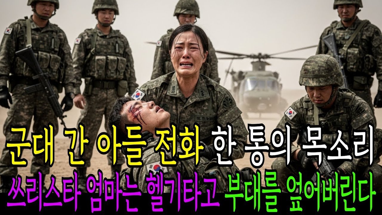 군대 간 아들 전화 한통의 목소리 '엄마 살려줘' 쓰리스타 장군 엄마는 헬기타고 부대를 엎어버렸습니다