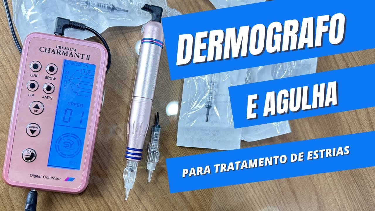 DERMOGRAFO E AGULHA PARA TRATAMENTO DE ESTRIAS #aparelhopararealizartratamentodeestrias